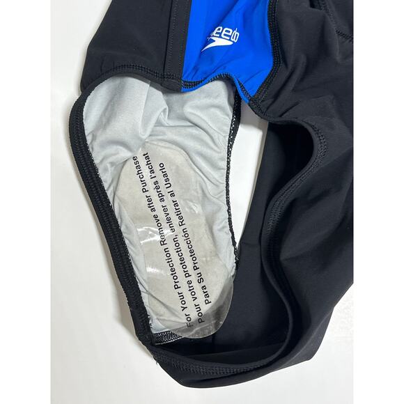 Speedo Power+ Sprint Splice Free Back Tech Race III One-Piece Swimsuit Sz 10 /36 - Picture 15 of 15